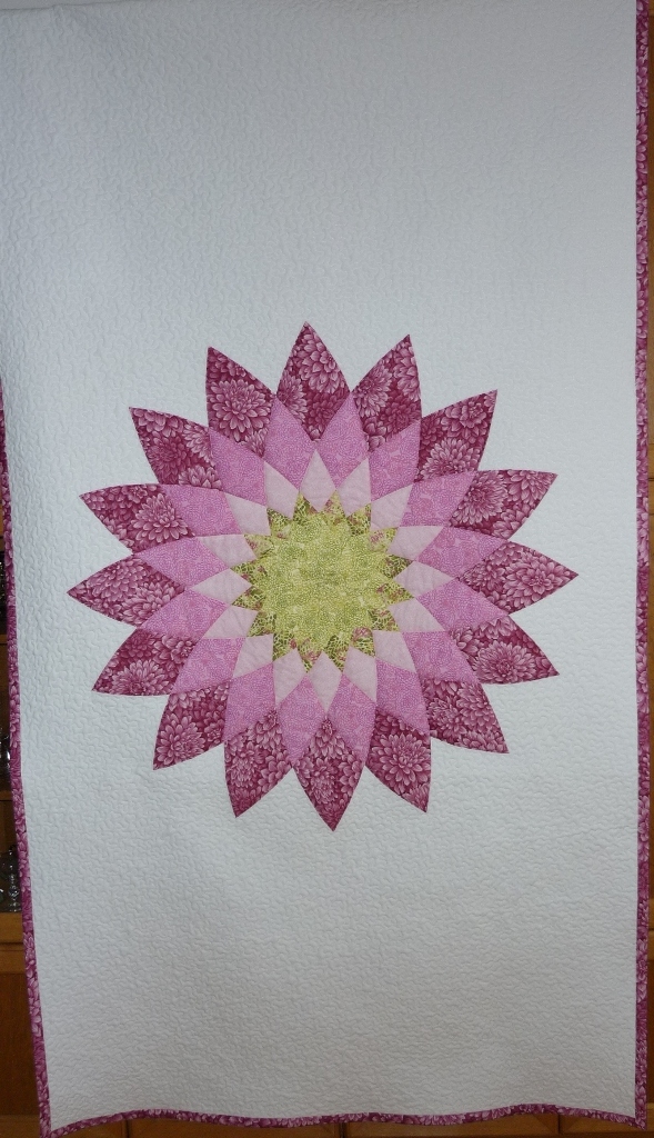 c - patchworková deka dahlia ružová 