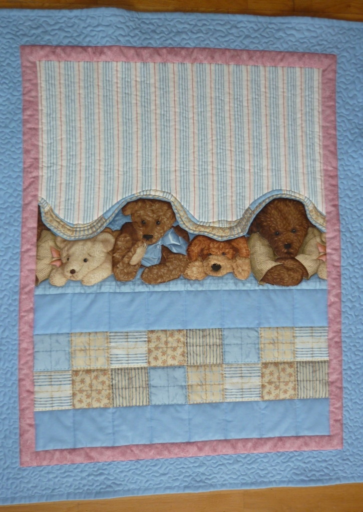 patchworková deka detská - mackovia 1