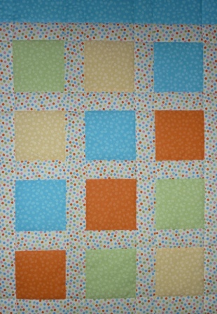 patchworková deka pre Mathyho detail