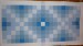 patchworková deka štvorcová modro-biela 1